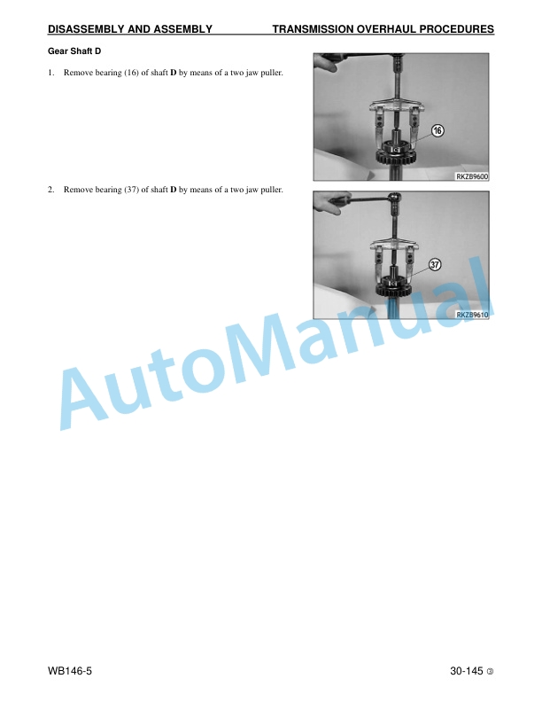 Komatsu WB146-5 Backhoe Loader Shop Manual CEBM016503 4 Komatsu WB146-5 Backhoe Loader Shop Manual CEBM016503 - Image 4