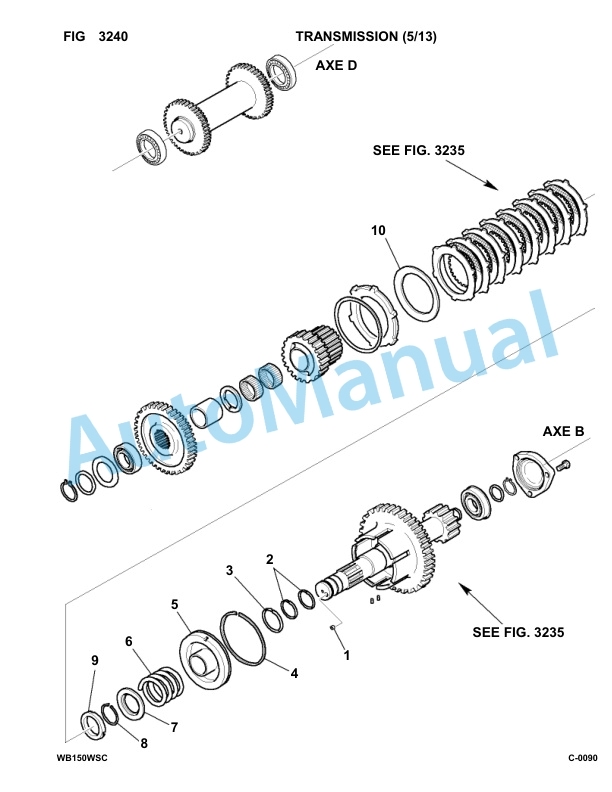 Komatsu WB150AWS-2 Backhoe Loader Parts Manual 150EF80001-up 2 Komatsu WB150AWS-2 Backhoe Loader Parts Manual 150EF80001-up-2