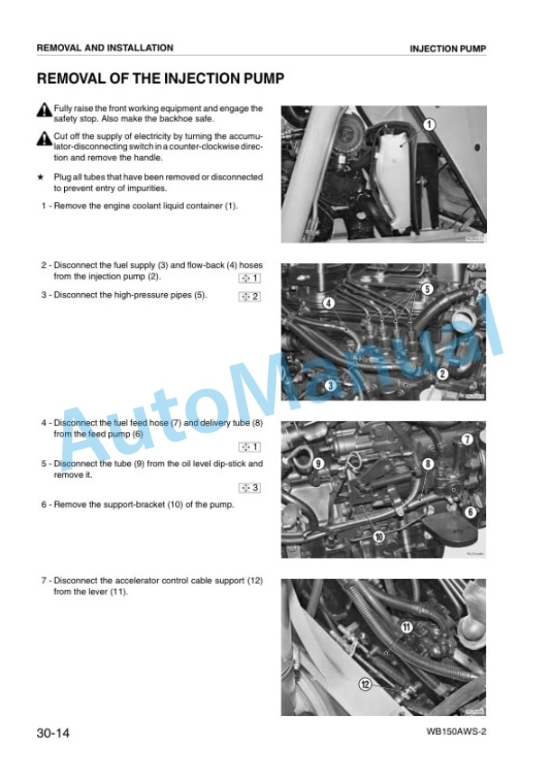 Komatsu WB150AWS Backhoe Loader Shop Manual WEBM003301 3 Komatsu WB150AWS Backhoe Loader Shop Manual WEBM003301 - Image 3