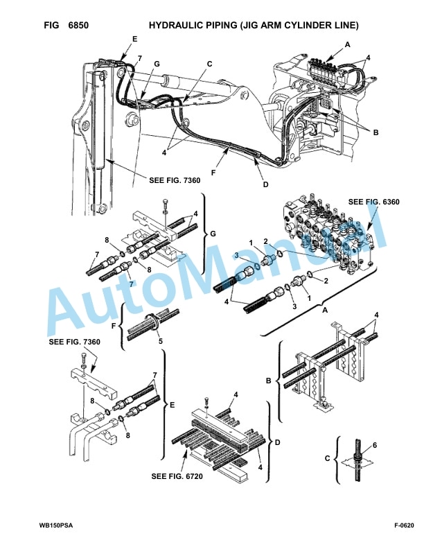 Komatsu WB150PS-2 Backhoe Loader Parts Manual 150F50020-up-5