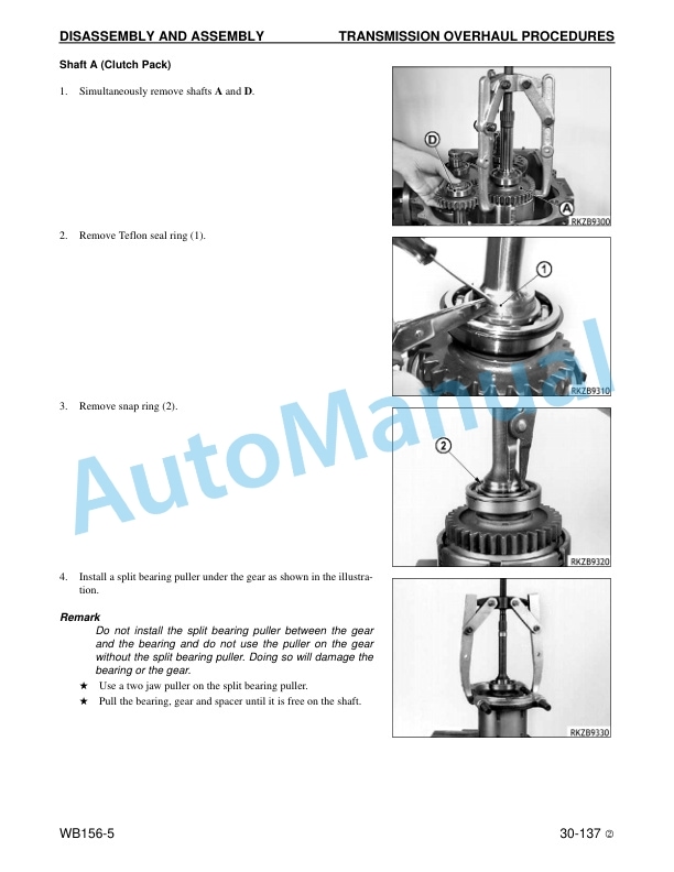 Komatsu WB156-5 Backhoe Loader Shop Manual CEBM016602 4 Komatsu WB156-5 Backhoe Loader Shop Manual CEBM016602 - Image 4