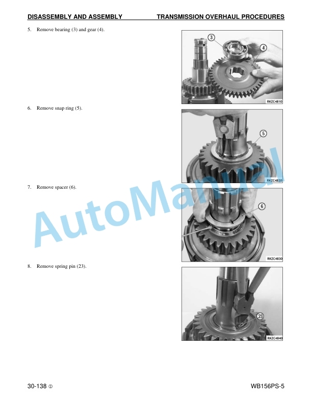 Komatsu WB156PS-5 Backhoe Loader Shop Manual CEBM002201 4 Komatsu WB156PS-5 Backhoe Loader Shop Manual CEBM002201 - Image 4