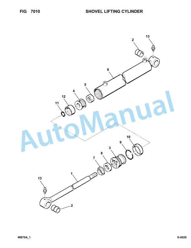 Komatsu WB70A-1 Backhoe Loader Parts Manual F10392-up 5 Komatsu WB70A-1 Backhoe Loader Parts Manual F10392-up-5