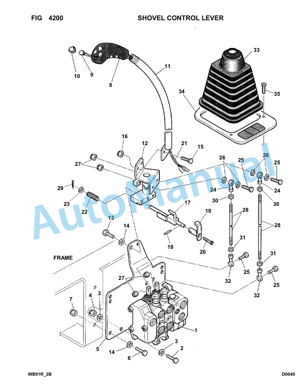 Komatsu WB91R-2 Backhoe Loader Parts Manual 91F20127-up-3