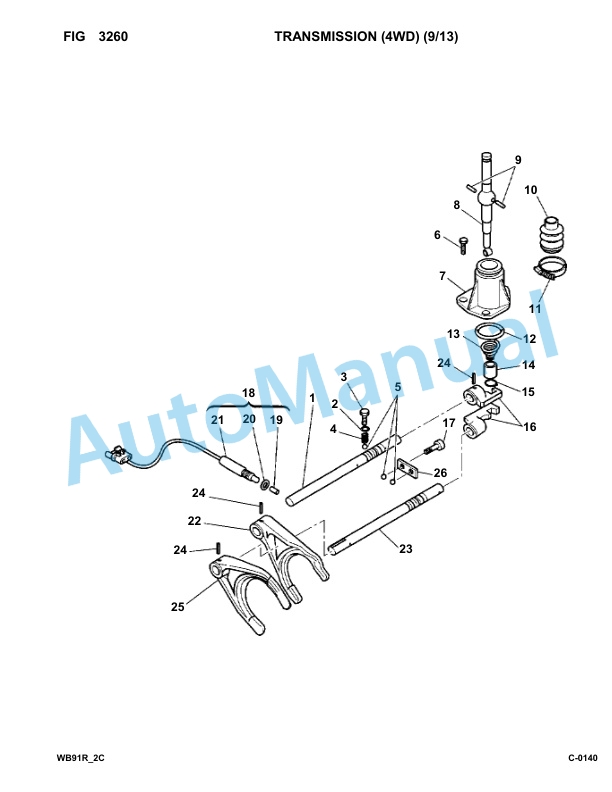 Komatsu WB91R-2 Backhoe Loader Parts Manual 91F20145-up 2 Komatsu WB91R-2 Backhoe Loader Parts Manual 91F20145-up-2