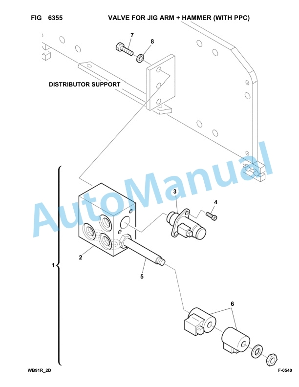 Komatsu WB91R-2 Backhoe Loader Parts Manual 91F20250-up 4 Komatsu WB91R-2 Backhoe Loader Parts Manual 91F20250-up-4