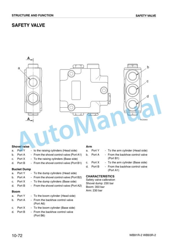 Alternative view of Komatsu WB91R-2, WB93R-2 Avance Backhoe Loader Shop Manual WEBM000404