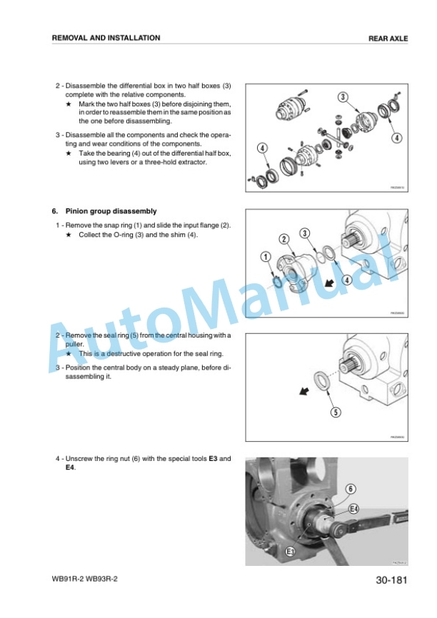 Komatsu WB91R-2, WB93R-2 Avance Backhoe Loader Shop Manual WEBM000404 5 Komatsu WB91R-2, WB93R-2 Avance Backhoe Loader Shop Manual WEBM000404 - Image 5