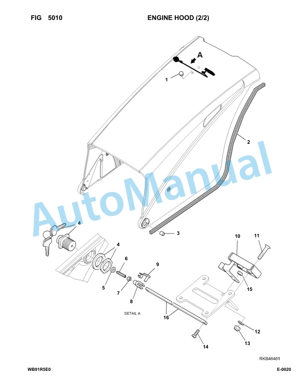 Komatsu WB91R-5E0 Backhoe Loader Parts Manual F10003-UP 3 Komatsu WB91R-5E0 Backhoe Loader Parts Manual F10003-UP-3