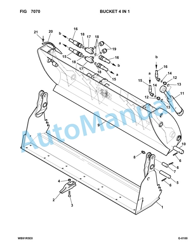 Komatsu WB91R-5E0 Backhoe Loader Parts Manual F10003-UP 5 Komatsu WB91R-5E0 Backhoe Loader Parts Manual F10003-UP-5