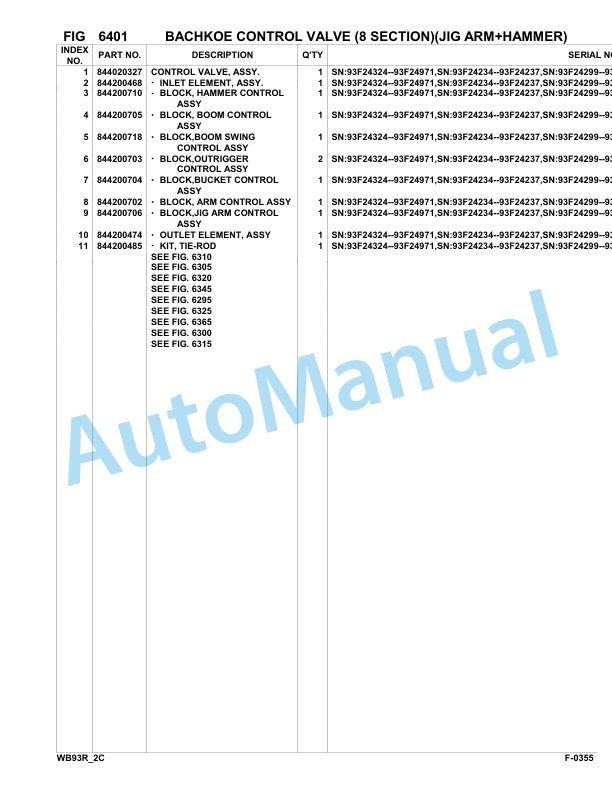 Komatsu WB93R-2 Backhoe Loader Parts Manual 93F23453-up 4 Komatsu WB93R-2 Backhoe Loader Parts Manual 93F23453-up-4