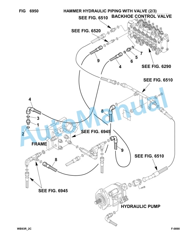 Komatsu WB93R-2 Backhoe Loader Parts Manual 93F23453-up 5 Komatsu WB93R-2 Backhoe Loader Parts Manual 93F23453-up-5