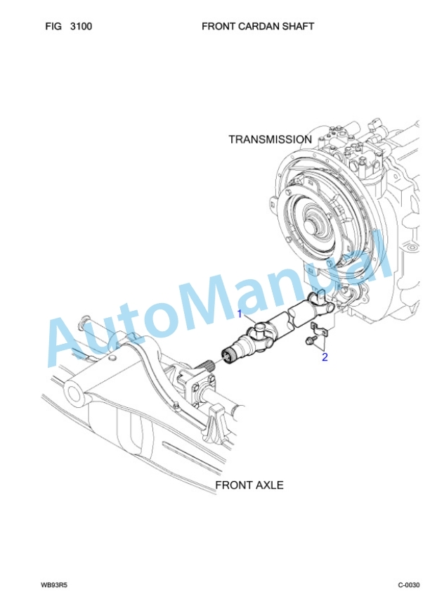 Komatsu WB93R-5 Backhoe Loader Parts Manual F50003 3 Komatsu WB93R-5 Backhoe Loader Parts Manual F50003-3
