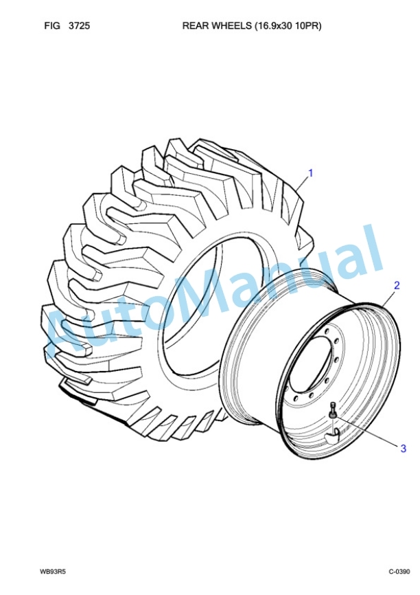 Komatsu WB93R-5 Backhoe Loader Parts Manual F50003 4 Komatsu WB93R-5 Backhoe Loader Parts Manual F50003-4