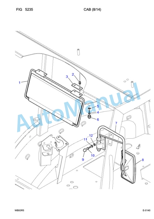Komatsu WB93R-5 Backhoe Loader Parts Manual F50003 5 Komatsu WB93R-5 Backhoe Loader Parts Manual F50003-5