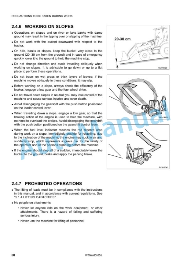 Alternative view of Komatsu WB93R-5E0 Backhoe Loader Operation and Maintenance Manual WENAM00250