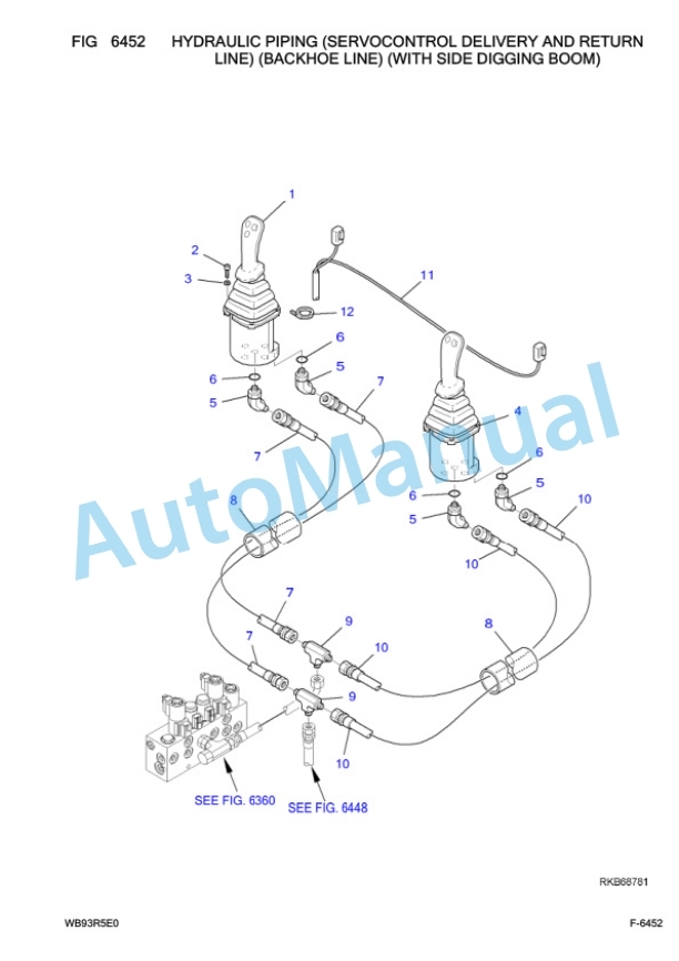 Komatsu WB93R-5E0 Backhoe Loader Parts Manual F60003 4 Komatsu WB93R-5E0 Backhoe Loader Parts Manual F60003-4