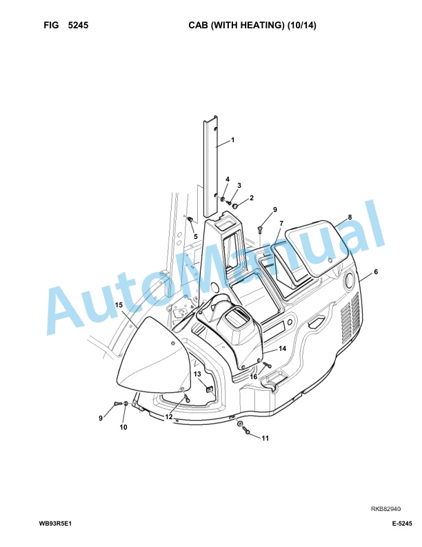 Komatsu WB93R-5E0 Backhoe Loader Parts Manual F61569-UP 3 Komatsu WB93R-5E0 Backhoe Loader Parts Manual F61569-UP-3