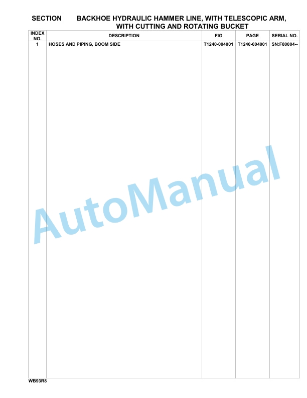 Komatsu WB93R-8 Backhoe Loader Parts Manual F80004-up 5 Komatsu WB93R-8 Backhoe Loader Parts Manual F80004-up-5