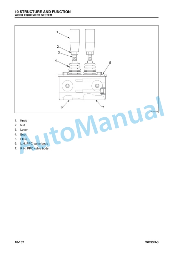 Alternative view of Komatsu WB93R-8 Backhoe Loader Shop Manual WENBM00171