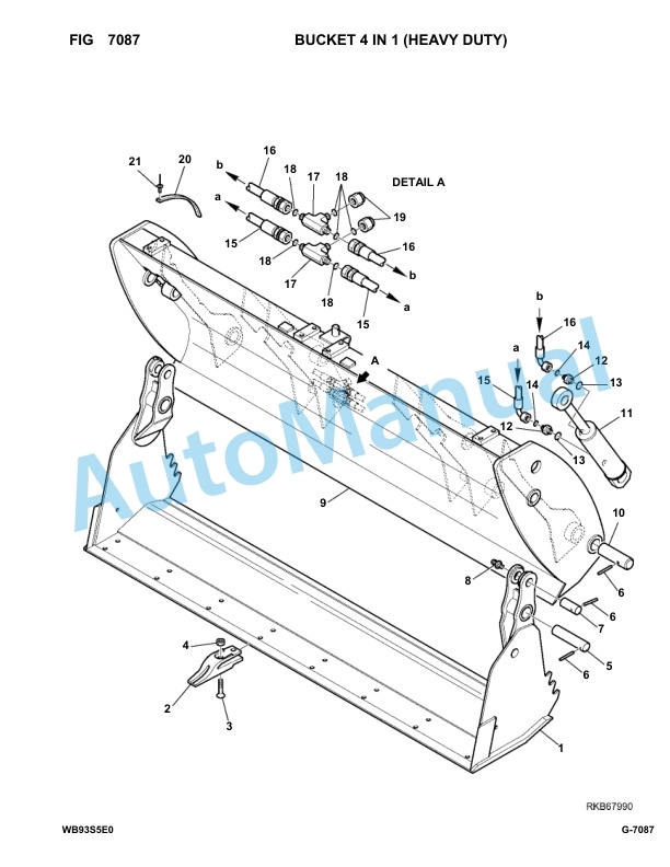 Komatsu WB93S-5E0 Backhoe Loader Parts Manual F20003-UP 5 Komatsu WB93S-5E0 Backhoe Loader Parts Manual F20003-UP-5