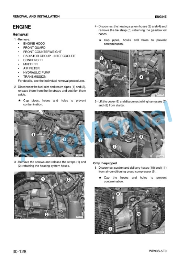 Komatsu WB93S-5E0 Backhoe Loader Shop Manual WEBM008302 4 Komatsu WB93S-5E0 Backhoe Loader Shop Manual WEBM008302 - Image 4