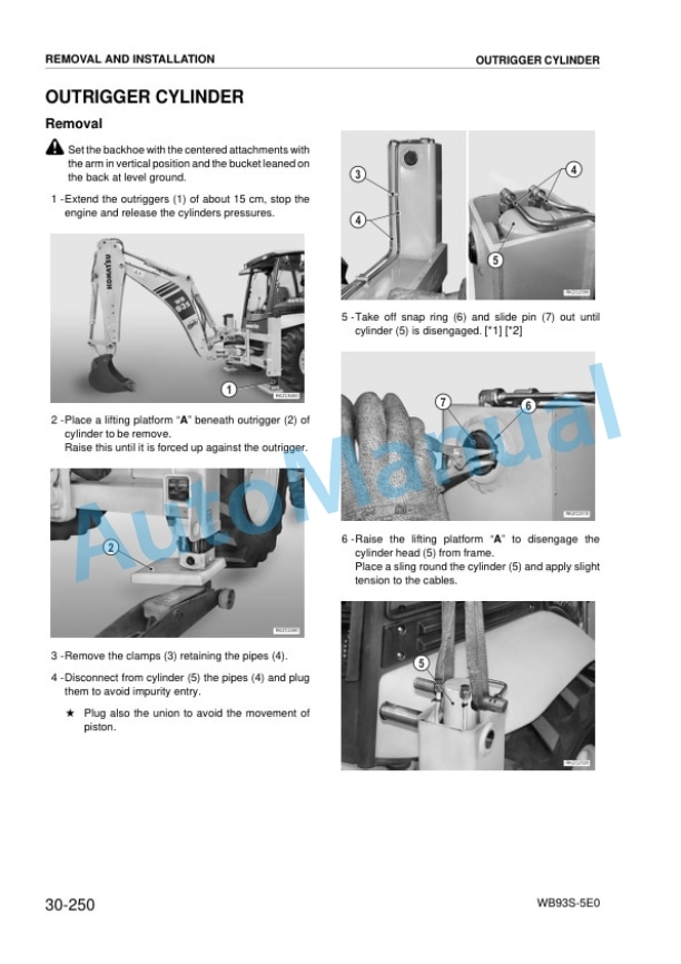 Komatsu WB93S-5E0 Backhoe Loader Shop Manual WEBM008302 5 Komatsu WB93S-5E0 Backhoe Loader Shop Manual WEBM008302 - Image 5