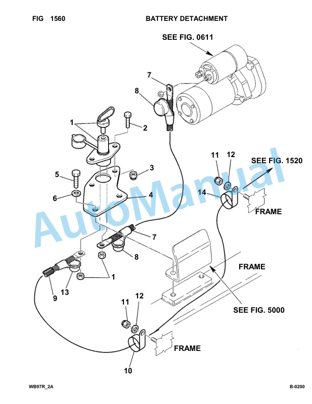 Komatsu WB97R-2 Backhoe Loader Parts Manual 97F20172-up 2 Komatsu WB97R-2 Backhoe Loader Parts Manual 97F20172-up-2