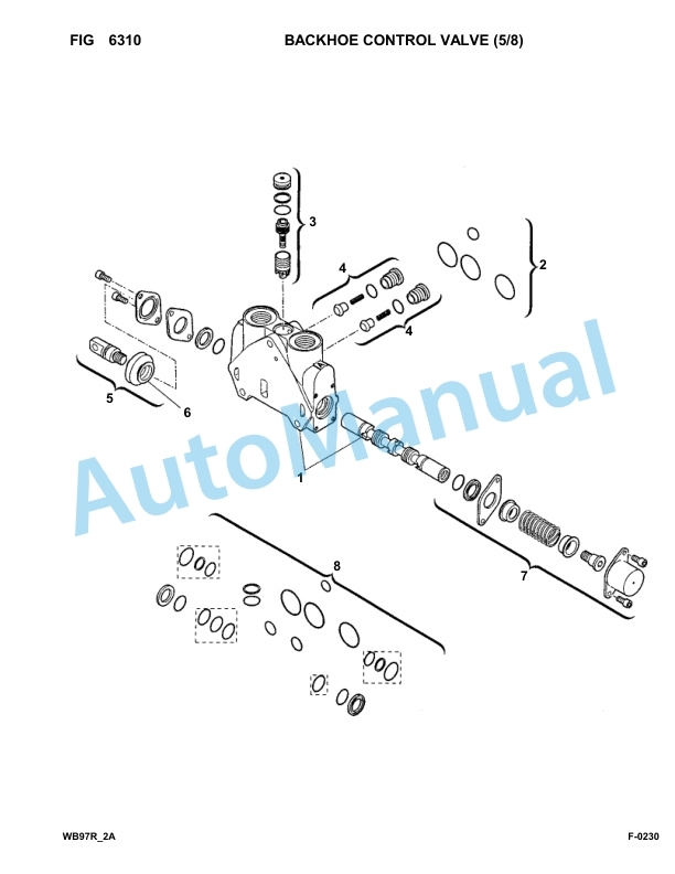Komatsu WB97R-2 Backhoe Loader Parts Manual 97F20172-up 4 Komatsu WB97R-2 Backhoe Loader Parts Manual 97F20172-up-4