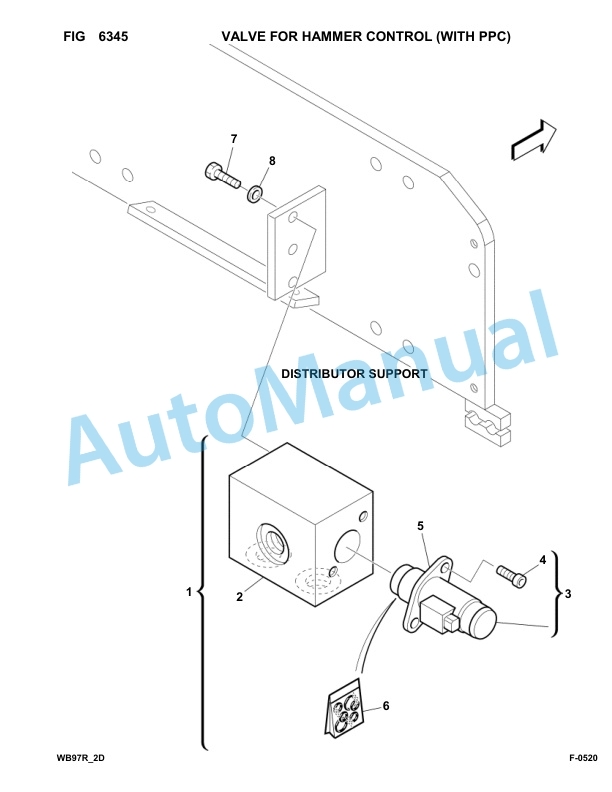 Komatsu WB97R-2 Backhoe Loader Parts Manual 97F21409-up-4