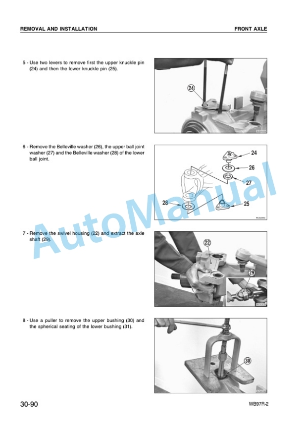 Komatsu WB97R-2 Backhoe Loader Shop Manual WEBM001000 4 Komatsu WB97R-2 Backhoe Loader Shop Manual WEBM001000 - Image 4