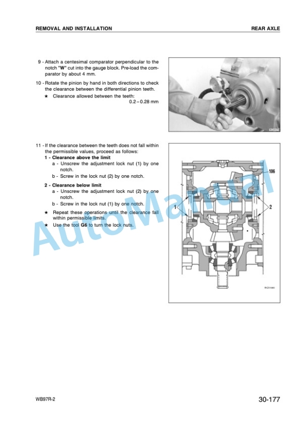 Komatsu WB97R-2 Backhoe Loader Shop Manual WEBM001000 5 Komatsu WB97R-2 Backhoe Loader Shop Manual WEBM001000 - Image 5