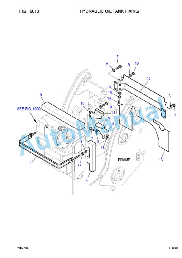 Komatsu WB97R-5 Backhoe Loader Parts Manual F50003 3 Komatsu WB97R-5 Backhoe Loader Parts Manual F50003-3