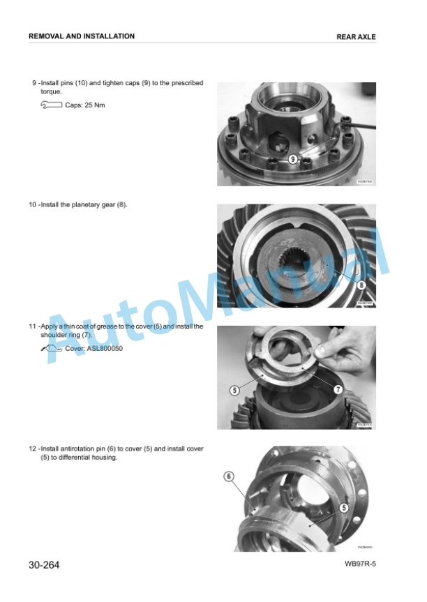 Komatsu WB97R-5 Backhoe Loader Shop Manual WEBM006300 5 Komatsu WB97R-5 Backhoe Loader Shop Manual WEBM006300 - Image 5