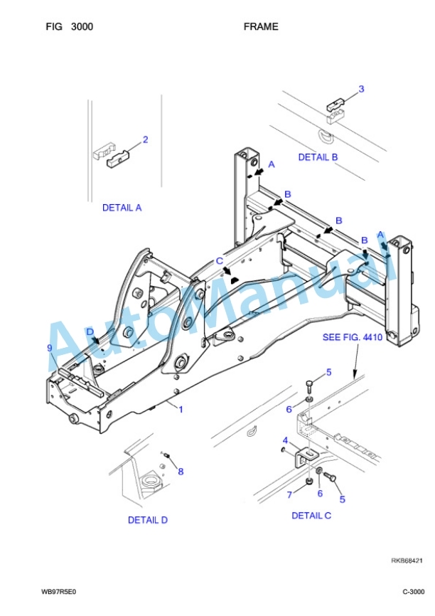 Komatsu WB97R-5E0 Backhoe Loader Parts Manual F80003 2 Komatsu WB97R-5E0 Backhoe Loader Parts Manual F80003-2
