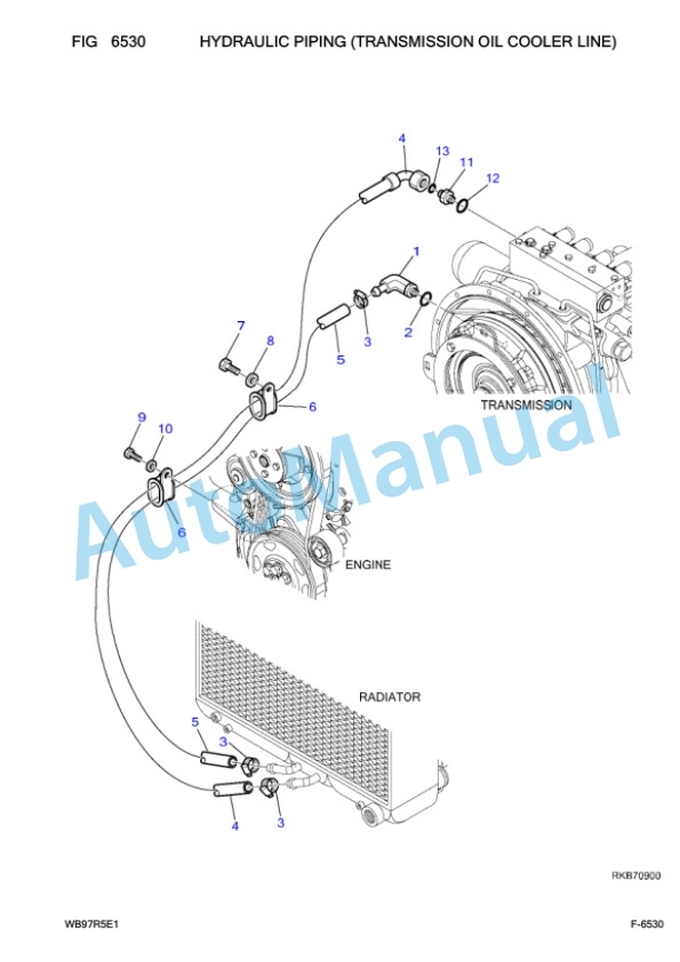 Komatsu WB97R-5E0 Backhoe Loader Parts Manual F80211 4 Komatsu WB97R-5E0 Backhoe Loader Parts Manual F80211-4