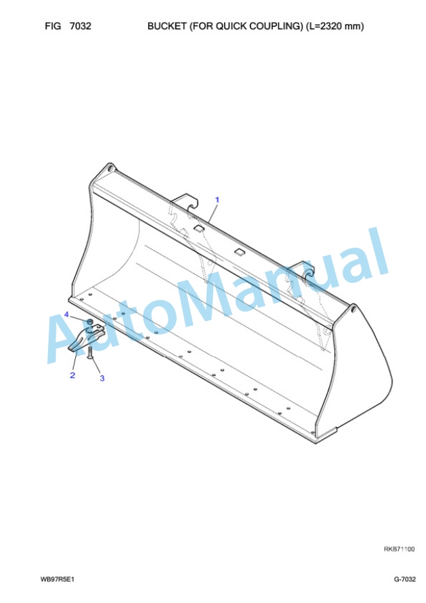 Komatsu WB97R-5E0 Backhoe Loader Parts Manual F80211 5 Komatsu WB97R-5E0 Backhoe Loader Parts Manual F80211-5