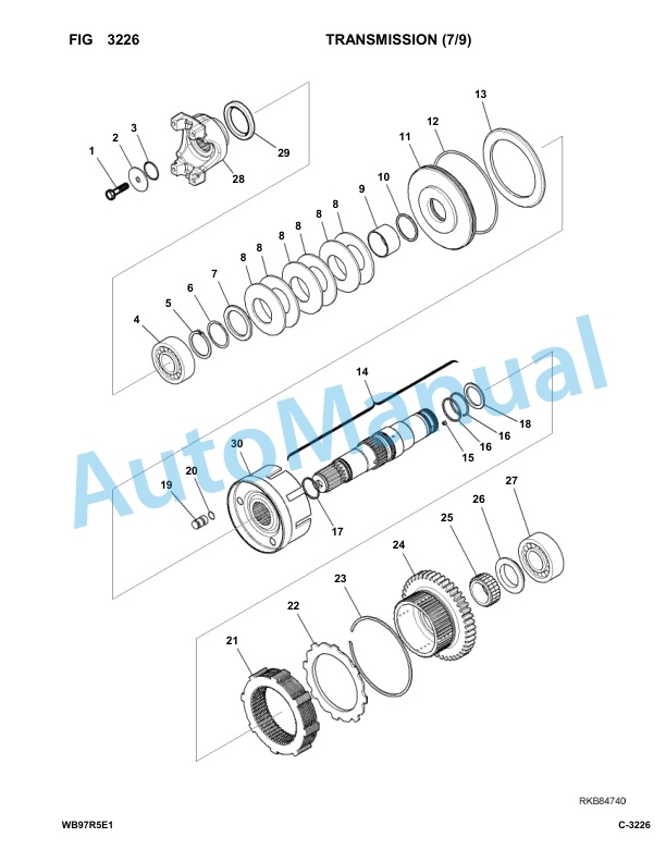 Komatsu WB97R-5E0 Backhoe Loader Parts Manual F80211-UP 2 Komatsu WB97R-5E0 Backhoe Loader Parts Manual F80211-UP-2
