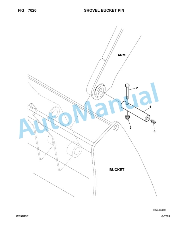 Komatsu WB97R-5E0 Backhoe Loader Parts Manual F80211-UP 5 Komatsu WB97R-5E0 Backhoe Loader Parts Manual F80211-UP-5