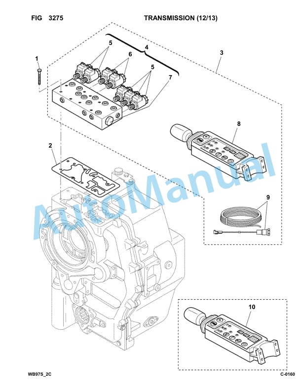 Komatsu WB97S-2 Backhoe Loader Parts Manual 97SF11205-up 2 Komatsu WB97S-2 Backhoe Loader Parts Manual 97SF11205-up-2