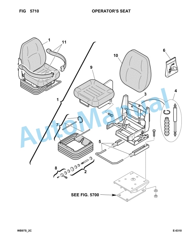 Komatsu WB97S-2 Backhoe Loader Parts Manual 97SF11205-up 3 Komatsu WB97S-2 Backhoe Loader Parts Manual 97SF11205-up-3