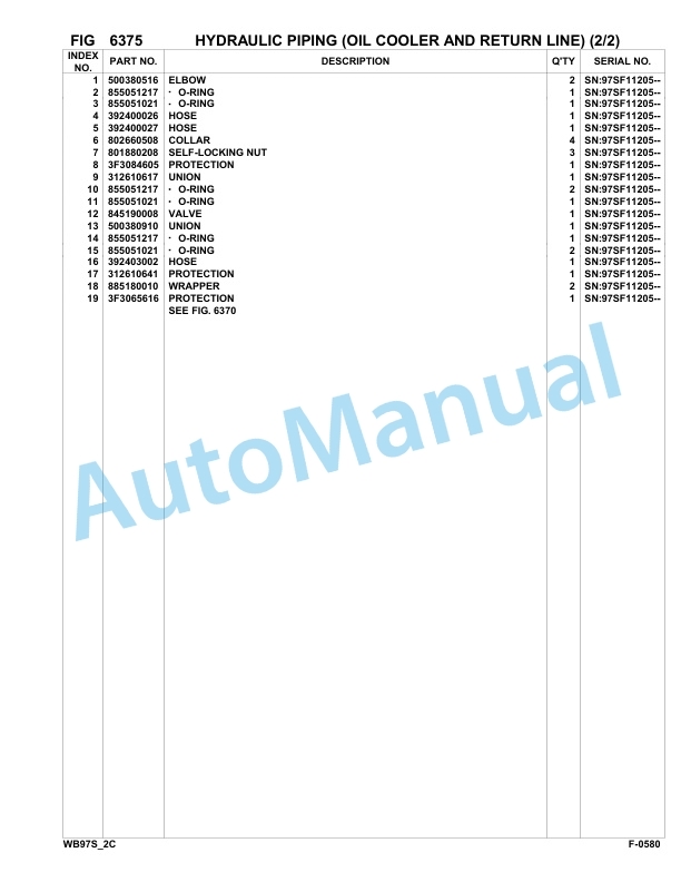 Komatsu WB97S-2 Backhoe Loader Parts Manual 97SF11205-up 4 Komatsu WB97S-2 Backhoe Loader Parts Manual 97SF11205-up-4