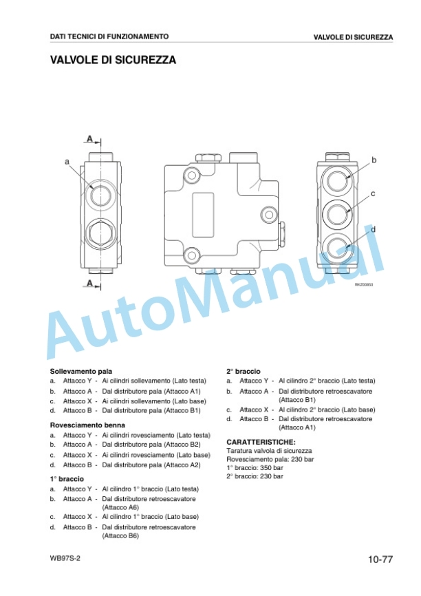 Alternative view of Komatsu WB97S-2 Terna Workshop Manual WHBM002403