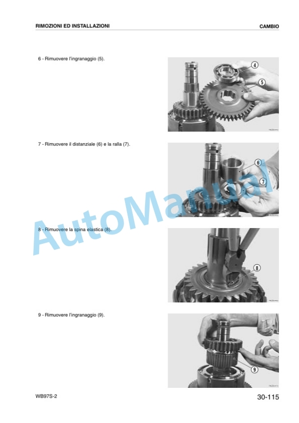 Komatsu WB97S-2 Terna Workshop Manual WHBM002403 4 Komatsu WB97S-2 Terna Workshop Manual WHBM002403 - Image 4