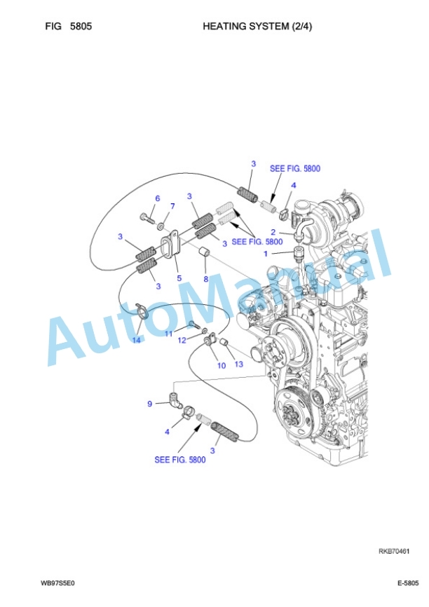 Komatsu WB97S-5E0 Backhoe Loader Parts Manual F30003 3 Komatsu WB97S-5E0 Backhoe Loader Parts Manual F30003-3
