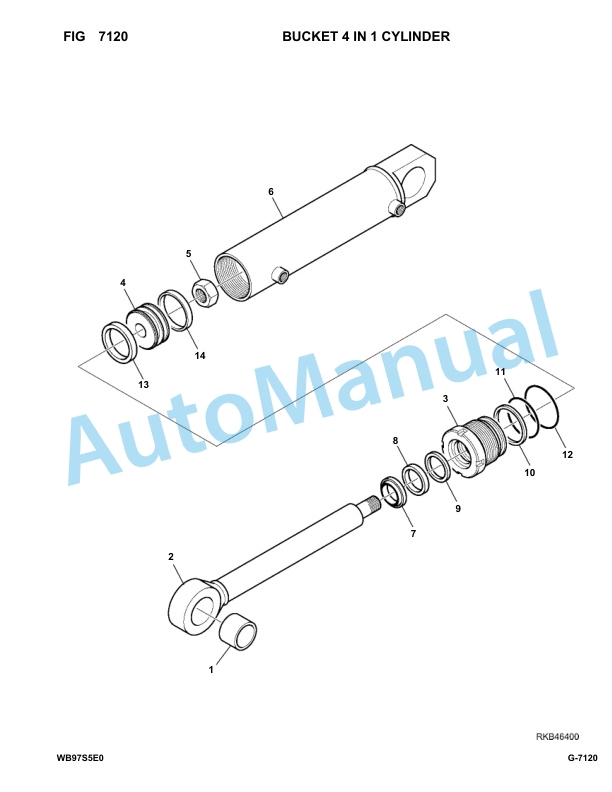 Komatsu WB97S-5E0 Backhoe Loader Parts Manual F30003-UP 5 Komatsu WB97S-5E0 Backhoe Loader Parts Manual F30003-UP-5