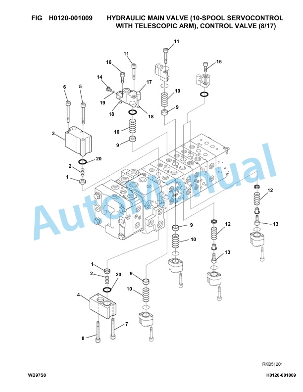 Komatsu WB97S-8 Backhoe Loader Parts Manual F40001-up 2 Komatsu WB97S-8 Backhoe Loader Parts Manual F40001-up-2
