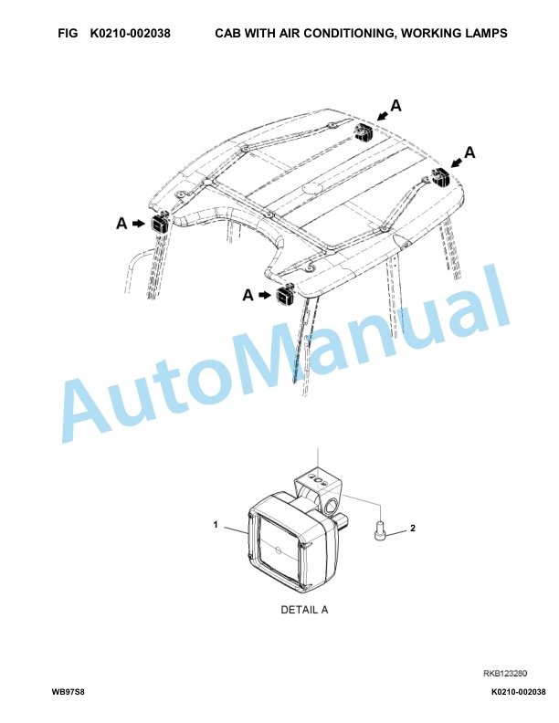 Komatsu WB97S-8 Backhoe Loader Parts Manual F40001-up 4 Komatsu WB97S-8 Backhoe Loader Parts Manual F40001-up-4