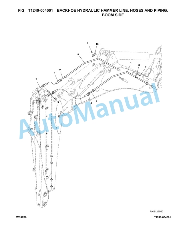 Komatsu WB97S-8 Backhoe Loader Parts Manual F40001-up 5 Komatsu WB97S-8 Backhoe Loader Parts Manual F40001-up-5