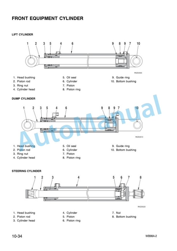 Komatsu WB98A-2 Backhoe Loader Shop Manual WEBM002300 3 Komatsu WB98A-2 Backhoe Loader Shop Manual WEBM002300 - Image 3